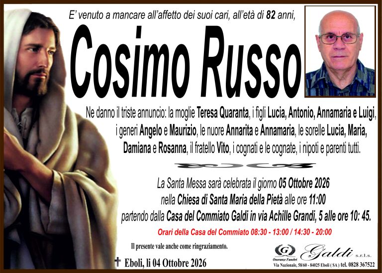 Cosimo Russo a Eboli SA - Onoranze Funebri Galdi